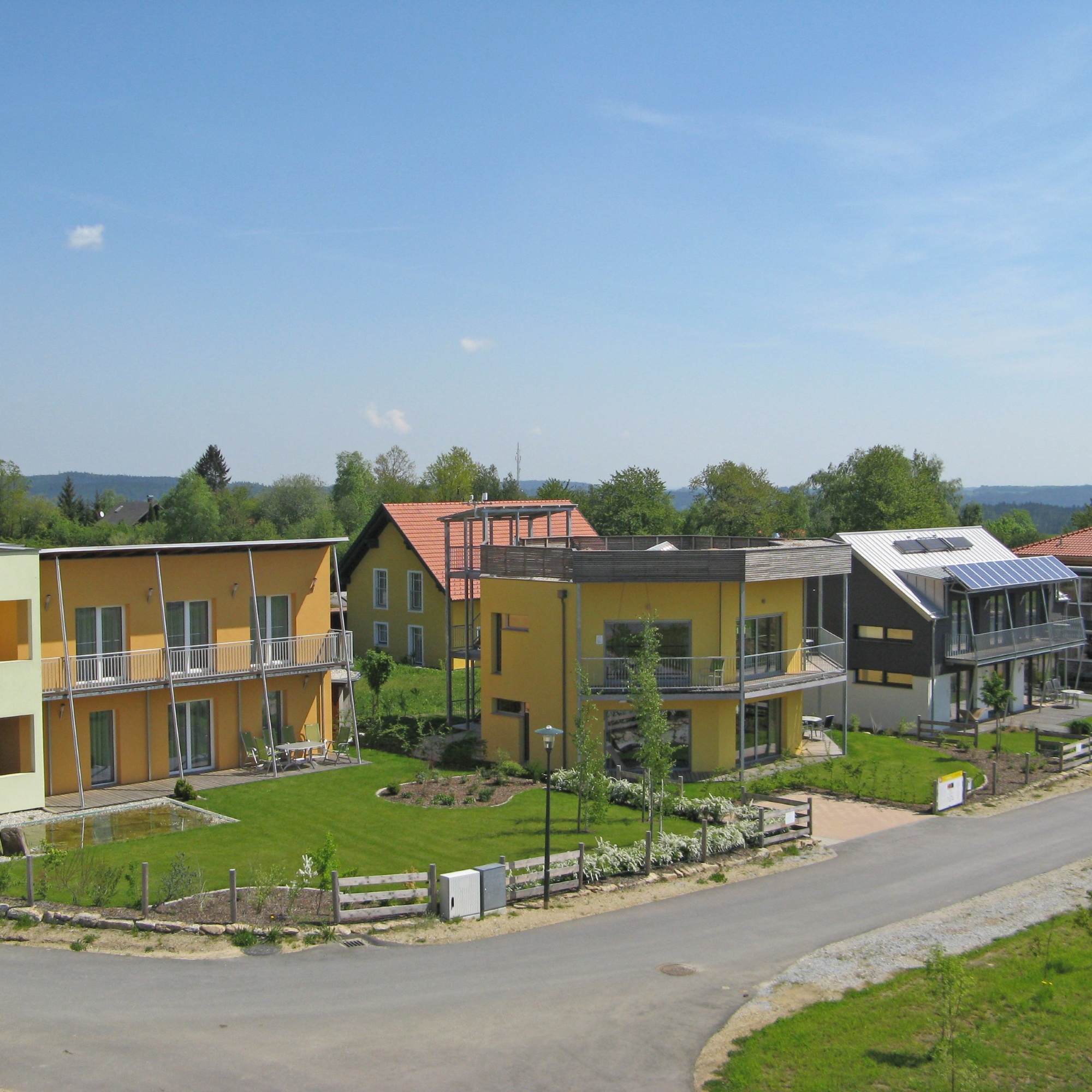 Ansicht des Passivhausdorfs